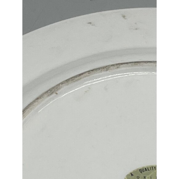 vintage accent set of 2 collector plate white blue embossed tea pot 10.5" READ - Picture 10 of 10